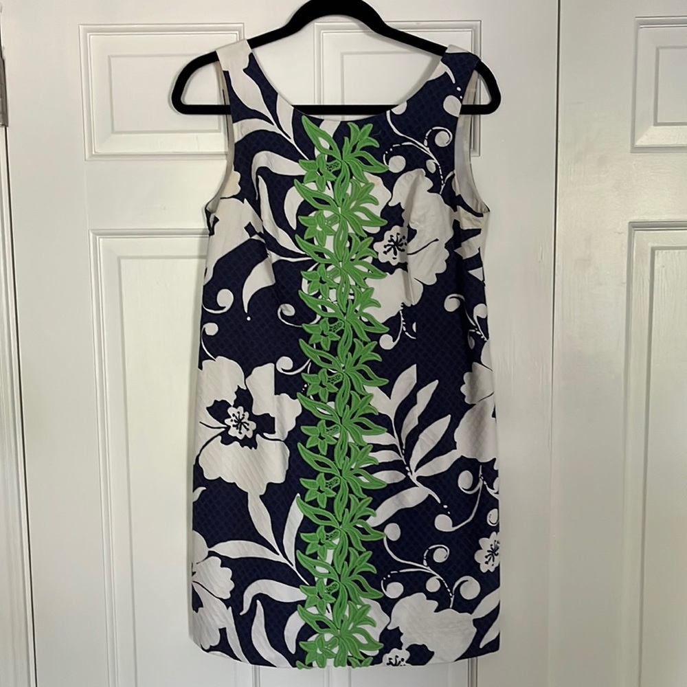 Lilly Pulitzer Blue Shift Dress Size 8